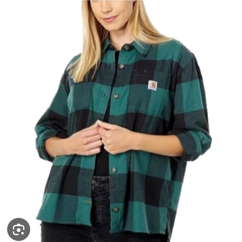 Carhartt Rugged Flex‎ Loose Fit Flannel medium lumberjack workwear outdoors